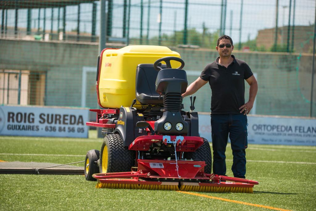 Máquina campos de fútbol